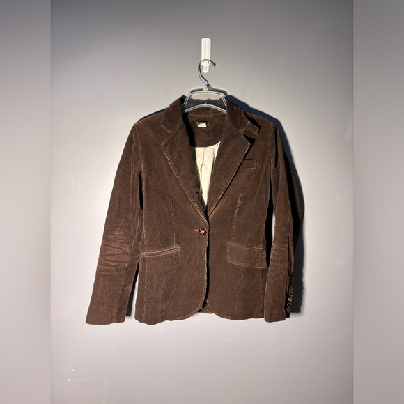 J. Crew Jackets & Blazers - Vintage J.Crew Corduroy Wooden Button Preppy Blazer Womens Size 6